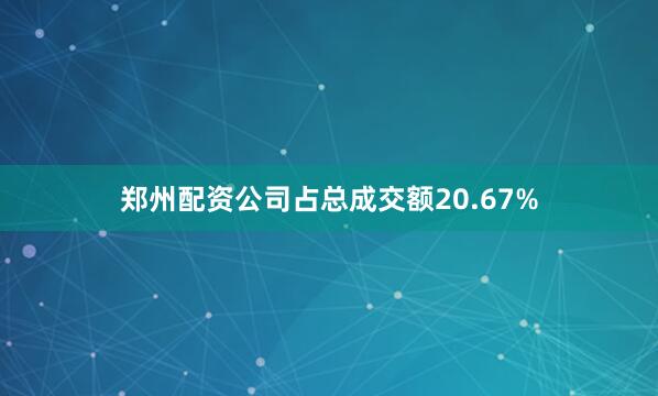 郑州配资公司占总成交额20.67%