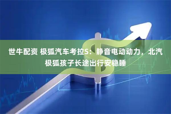 世牛配资 极狐汽车考拉S：静音电动动力，北汽极狐孩子长途出行安稳睡